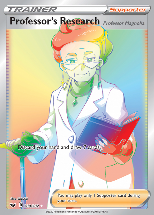 Sword & Shield - 209/202 - Professor's Research (Professor Magnolia)