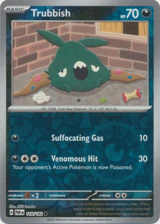 Karta Pokémon - Paradox Rift - 116/182 - Trubbish (Reverse Holo)