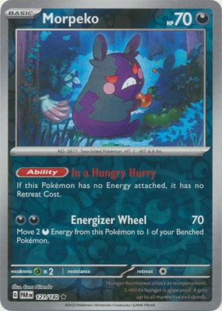 Karta Pokémon - Paradox Rift - 121/182 - Morpeko (Reverse Holo)