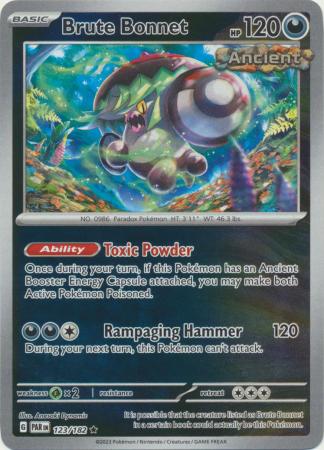 Karta Pokémon - Paradox Rift - 123/182 - Brute Bonnet (Reverse Holo)