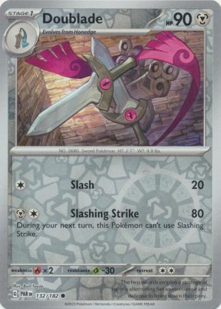 Karta Pokémon - Paradox Rift - 132/182 - Doublade (Reverse Holo)