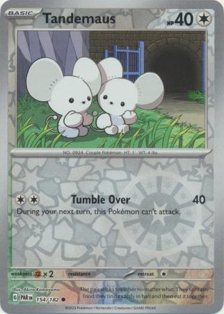 Karta Pokémon - Paradox Rift - 154/182 - Tandemaus (Reverse Holo)