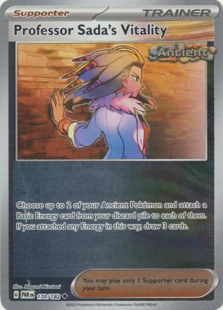 Karta Pokémon - Paradox Rift - 170/182 - Professor Sada's Vitality (Reverse Holo)