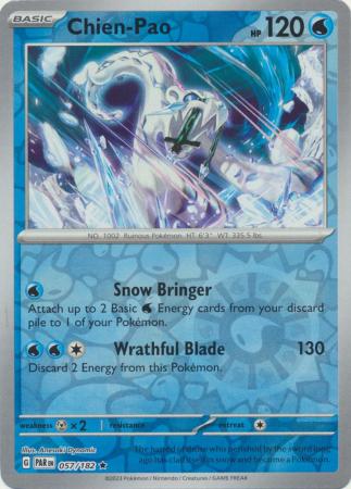 Karta Pokémon - Paradox Rift - 057/182 - Chien-Pao (Reverse Holo)