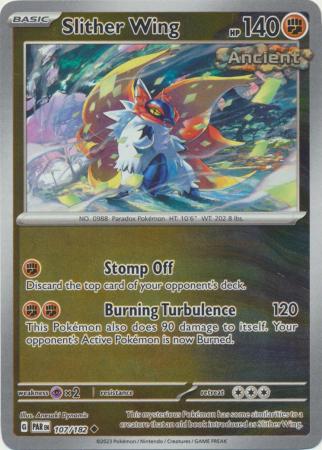 Karta Pokémon - Paradox Rift - 107/182 - Slither Wing (Reverse Holo)