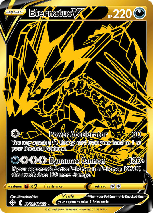 Karta Pokémon - Shining Fates - SV121/SV122 - Eternatus V (złota)