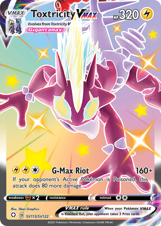 Karta Pokémon - Shining Fates - SV113/SV122 - Toxtricity VMAX