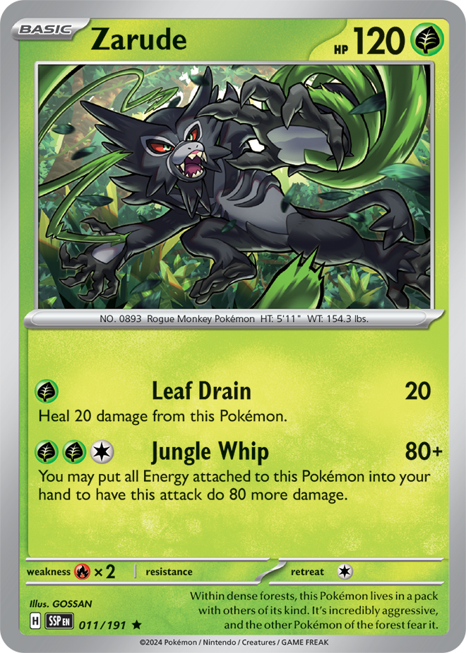 Surging Sparks - 011/191 - Zarude (Holo)