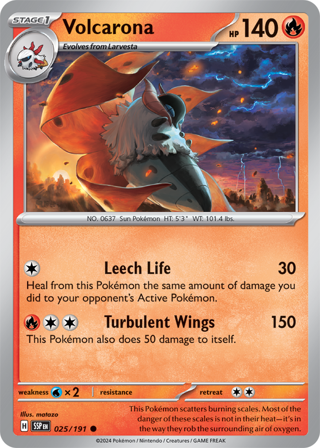 Surging Sparks - 025/191 - Volcarona