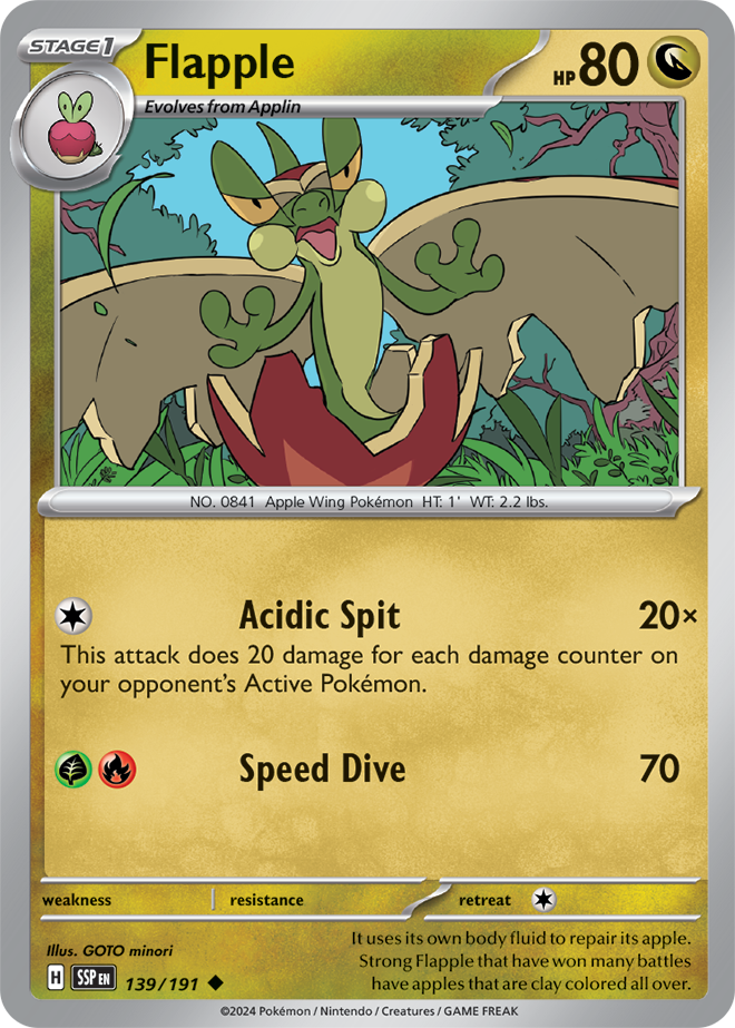 Surging Sparks - 139/191 - Flapple