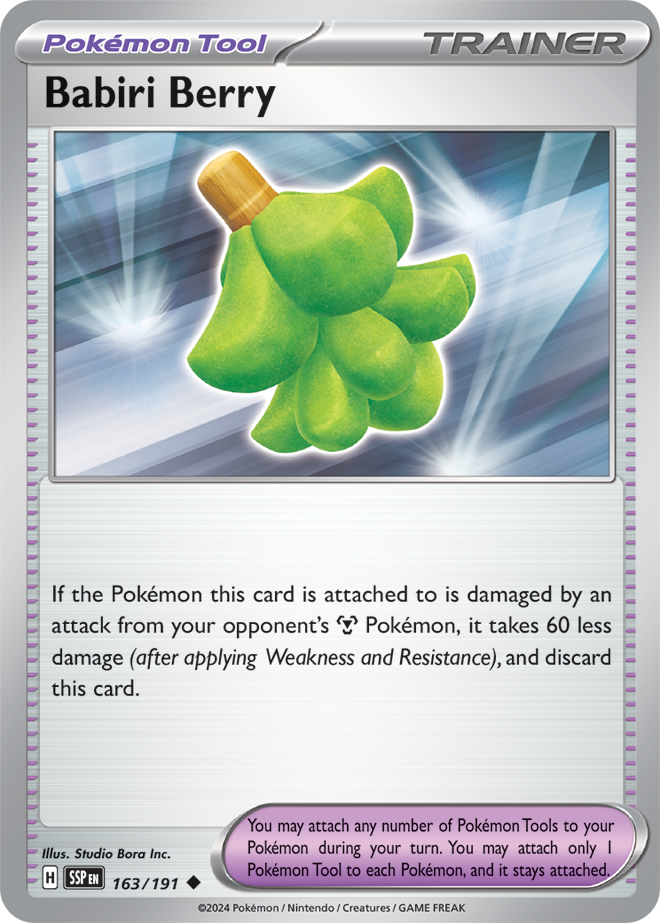 Trainer - Surging Sparks - 163/191 - Babiri Berry