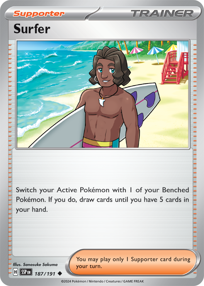 Trainer - Surging Sparks - 187/191 - Surfer