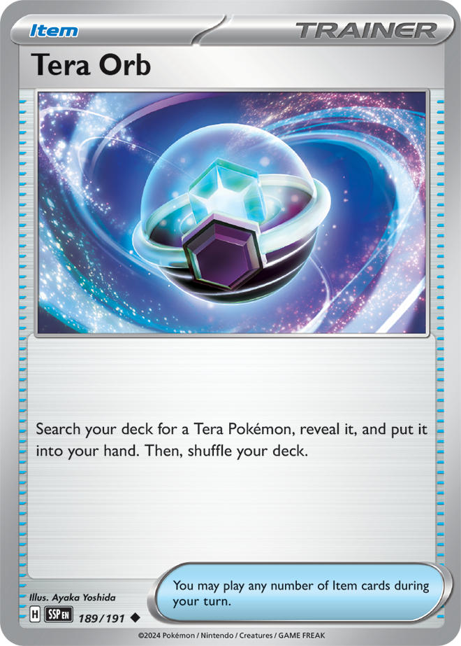 Trainer - Surging Sparks - 189/191 - Tera Orb