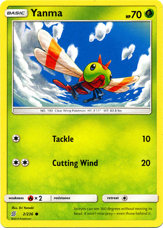 Karta Pokémon - Unified Minds - 002/236 - Yanma