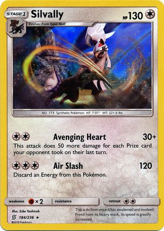 Karta Pokémon - Unified Minds - 184/236 - Silvally (Holo)