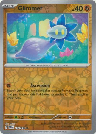 Karta Pokémon - Paldea Evolved - 124/193 - Glimmet (Reverse Holo)