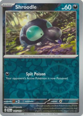 Karta Pokémon - Paldea Evolved - 145/193 - Shroodle (Reverse Holo)