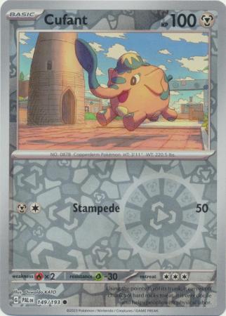Karta Pokémon - Paldea Evolved - 149/193 - Cufant (Reverse Holo)