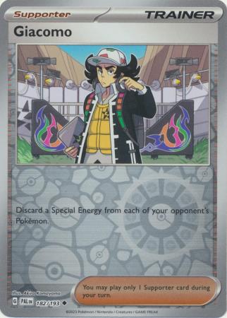 Karta Pokémon - Paldea Evolved - 182/193 - Giacomo (Reverse Holo)