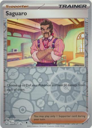 Karta Pokémon - Paldea Evolved - 187/193 - Saguaro (Reverse Holo)