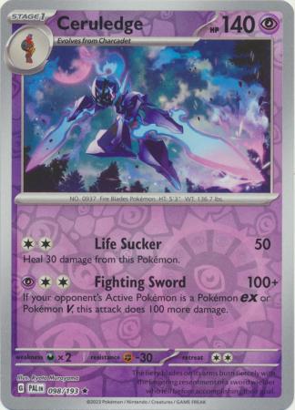 Karta Pokémon - Paldea Evolved - 098/193 - Ceruledge (Reverse Holo)