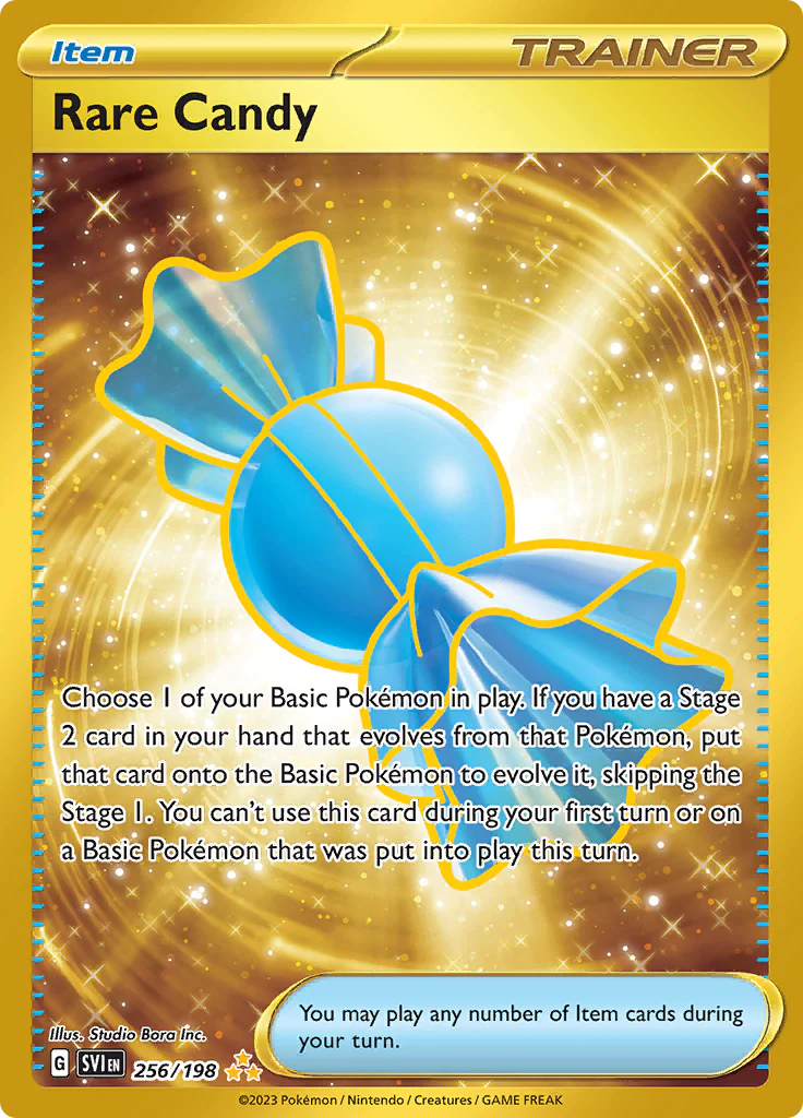 Scarlet & Violet - 256/198 - Rare Candy (złota)