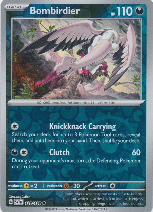Karta Pokémon - Scarlet & Violet - 138/198 - Bombirdier (Reverse Holo)