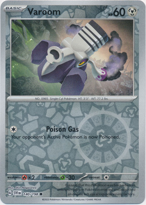 Karta Pokémon - Scarlet & Violet - 140/198 - Varoom (Reverse Holo)