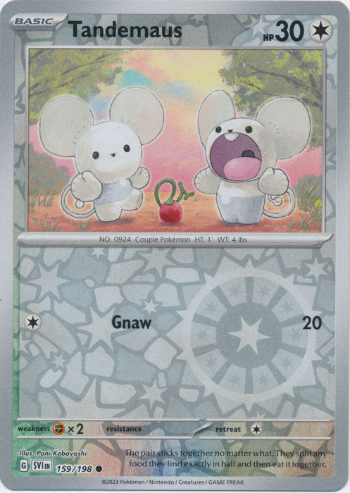 Karta Pokémon - Scarlet & Violet - 159/198 - Tandemaus (Reverse Holo)