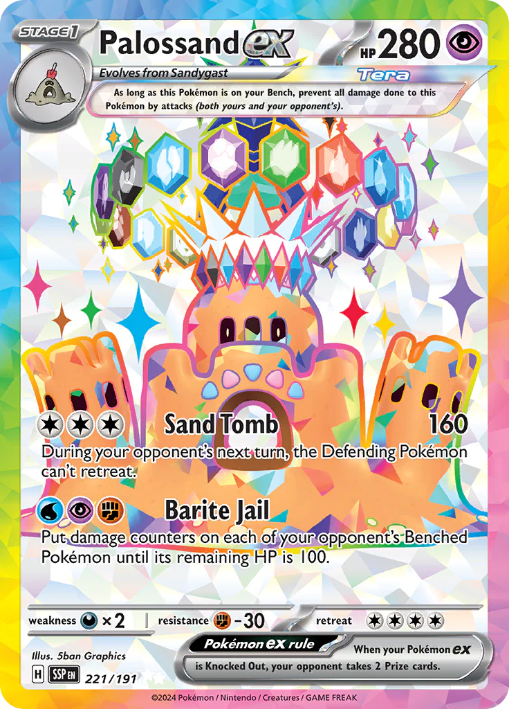 Surging Sparks - 221/191 - Palossand ex