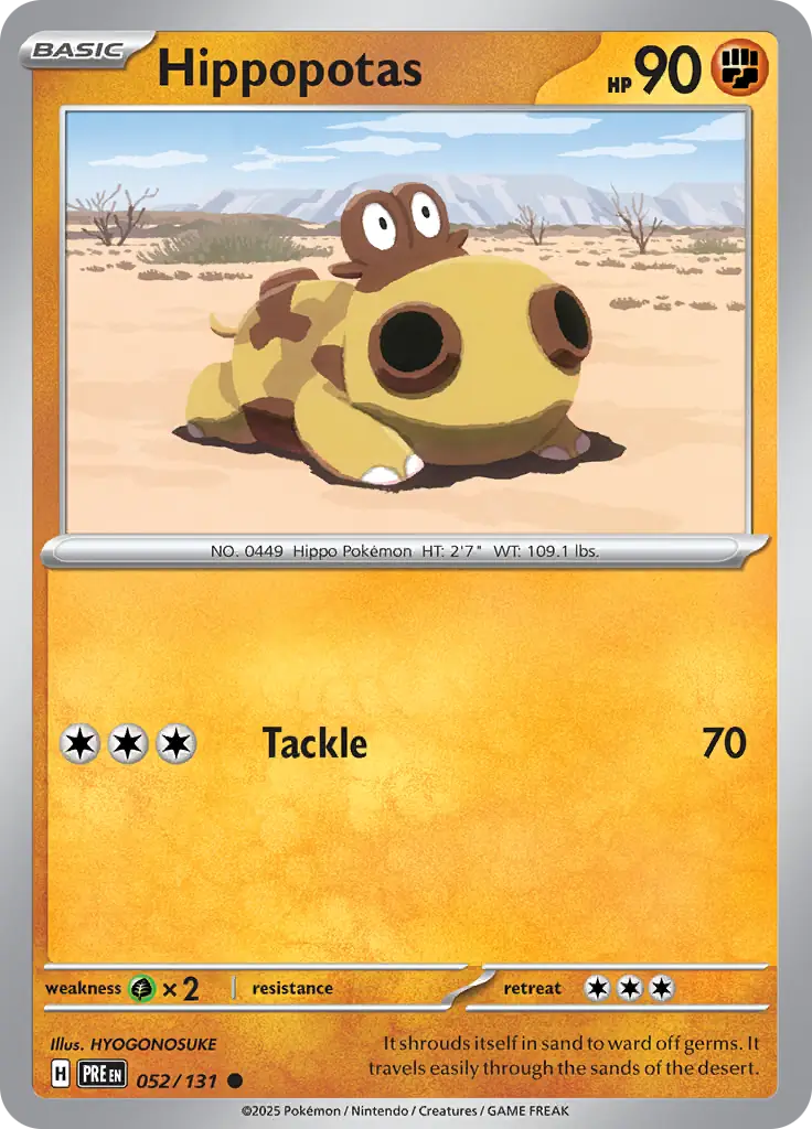 Prismatic Evolutions - 052/131 - Hippopotas