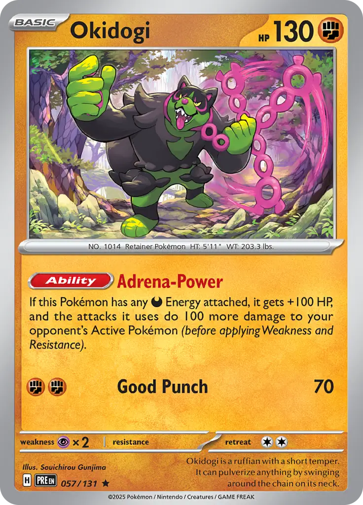 Prismatic Evolutions - 057/131 - Okidogi (Holo)