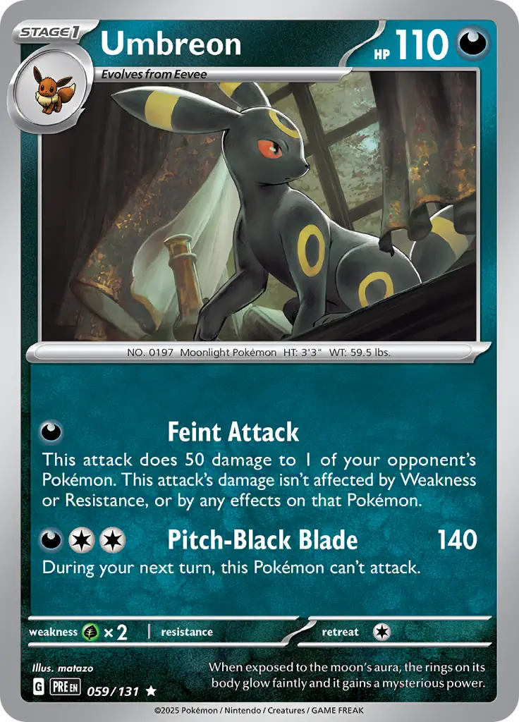 Prismatic Evolutions - 059/131 - Umbreon (Holo)