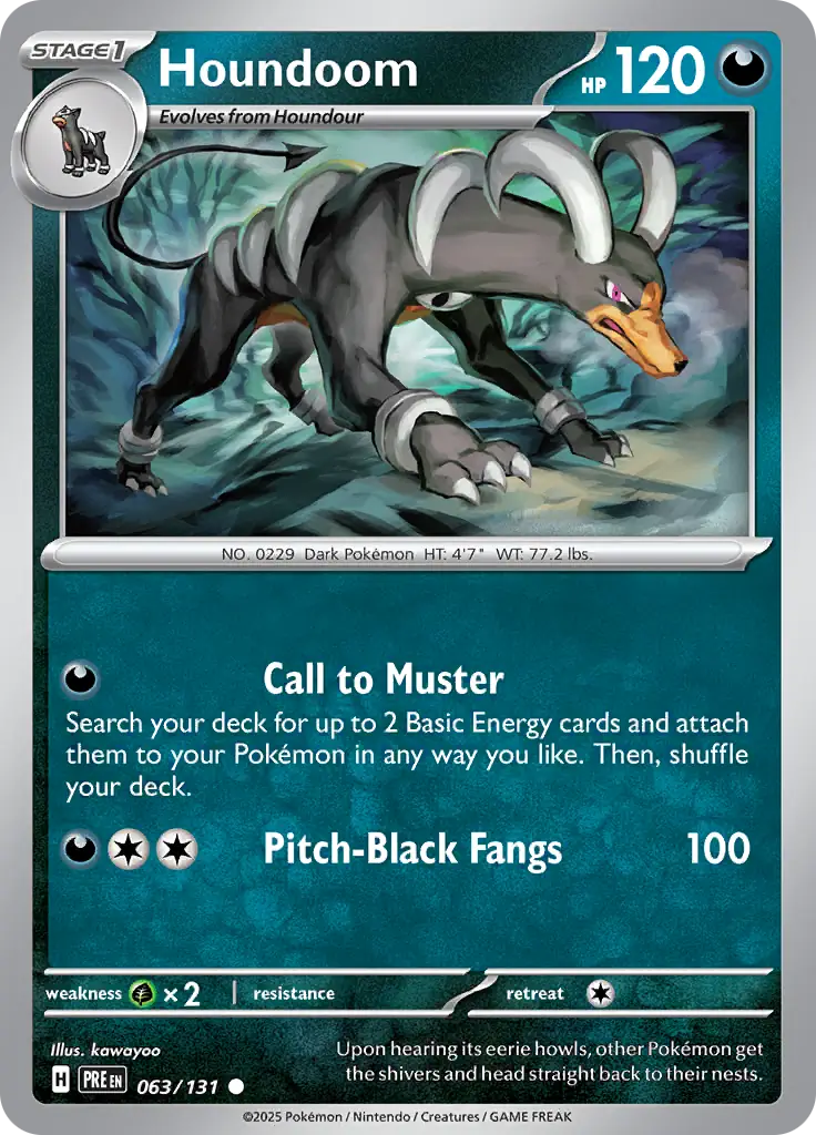 Prismatic Evolutions - 063/131 - Houndoom