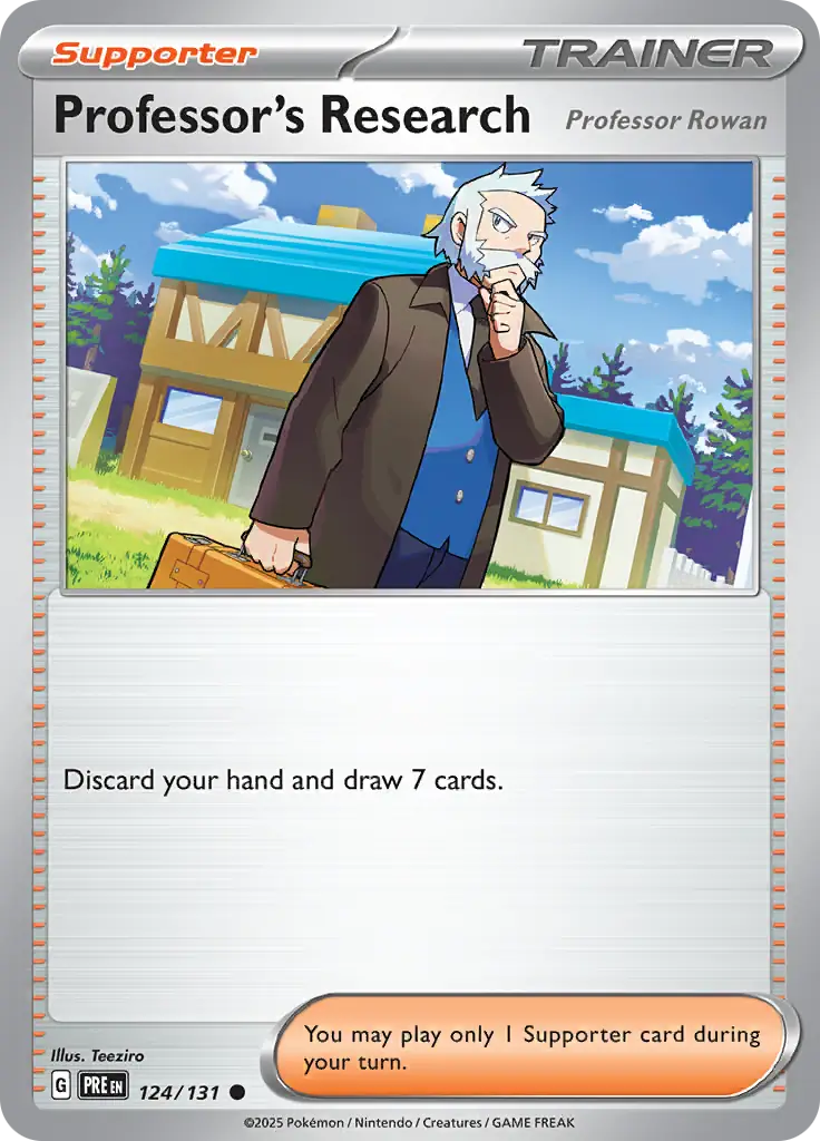 Prismatic Evolutions - 124/131 - Professor's Research Rowan