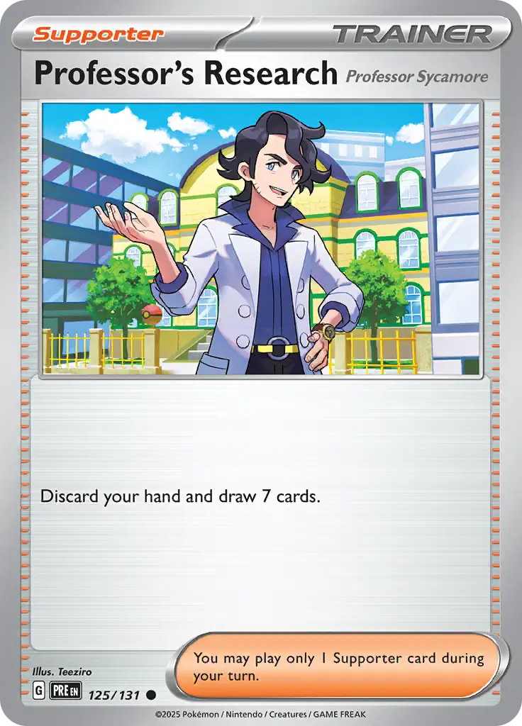 Prismatic Evolutions - 125/131 - Professor's Research Sycamore