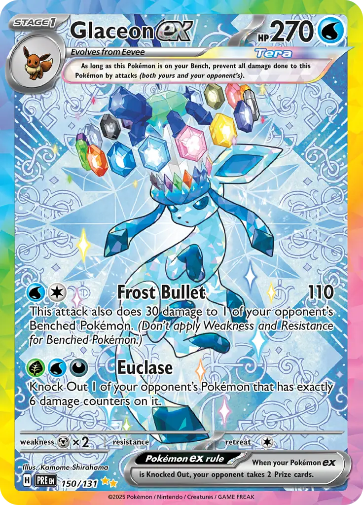 Prismatic Evolutions - 150/131 - Glaceon ex