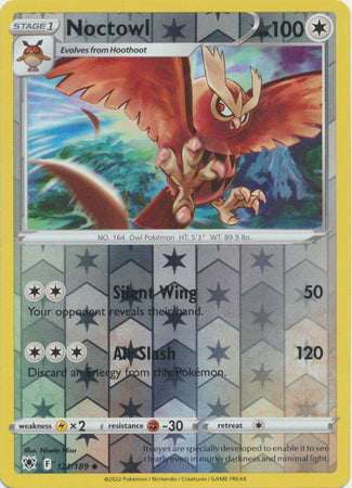 Karta Pokémon - Astral Radiance - 121/189 - Noctowl (Reverse Holo)