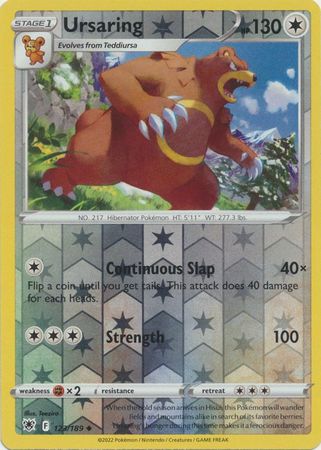 Karta Pokémon - Astral Radiance - 123/189 - Ursaring (Reverse Holo)
