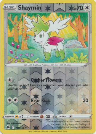 Karta Pokémon - Crown Zenith - 115/159 - Shaymin (Reverse Holo)