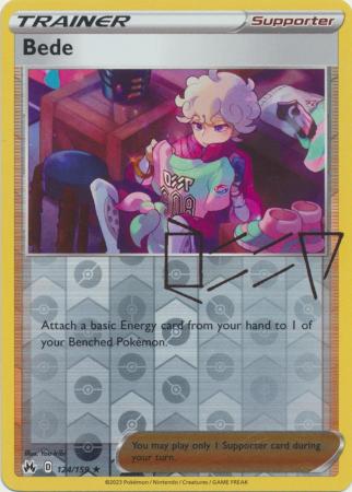 Karta Pokémon - Crown Zenith - 124/159 - Bede (Reverse Holo)