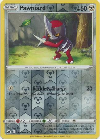 Karta Pokémon - Crown Zenith - 091/159 - Pawniard (Reverse Holo)