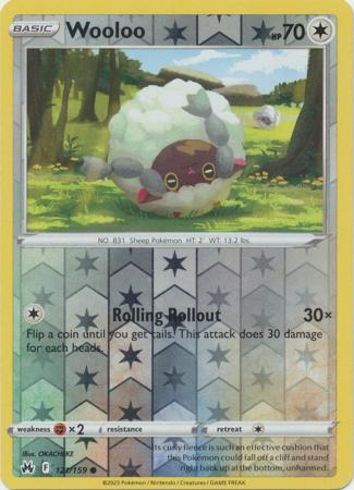 Karta Pokémon - Crown Zenith - 121/159 - Wooloo (Reverse Holo)