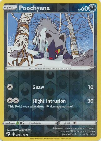 Karta Pokémon - Astral Radiance - 095/189 - Poochyena (Reverse Holo)