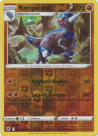 Karta Pokémon - Astral Radiance - 077/189 - Rampardos (Reverse Holo)