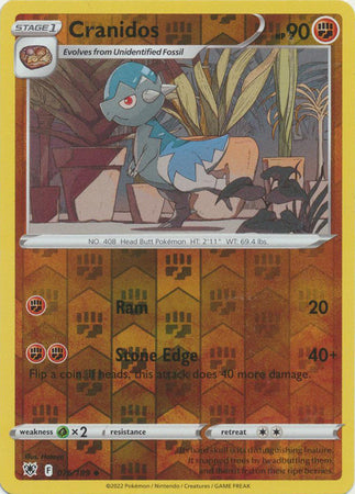 Karta Pokémon - Astral Radiance - 076/189 - Cranidos (Reverse Holo)