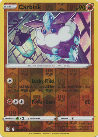 Karta Pokémon - Lost Origin - 108/196 - Carbink (Reverse Holo)