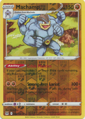 Karta Pokémon - Lost Origin - 088/196 - Machamp (Reverse Holo)