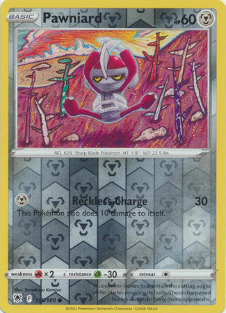 Karta Pokémon - Astral Radiance - 115/189 - Pawniard (Reverse Holo)