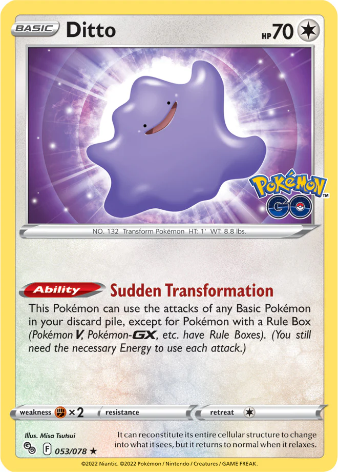 Pokémon GO - 053/078 - Ditto (Holo)
